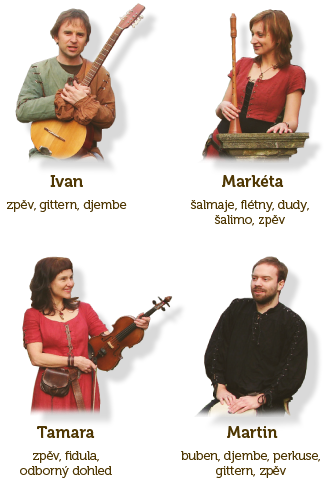 Kapela Góthien - Tamara, Ivan, Markéta, Martin